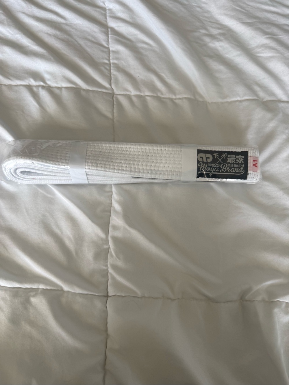 Moya White Jui Jitsu Belt